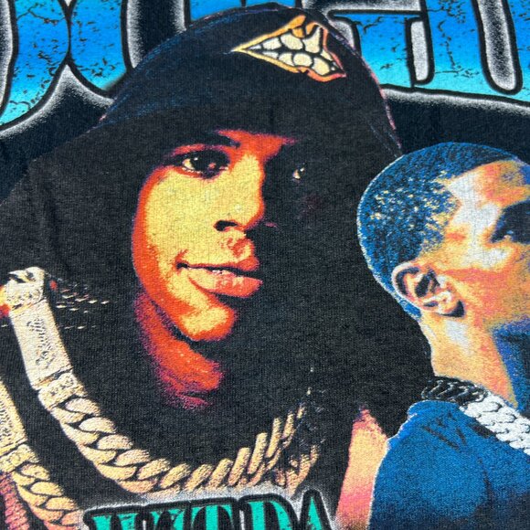 A Boogie With The Hoodie Rap Shirt Adult Extra Large Black Faded Short Sleeve - Picture 4 of 13